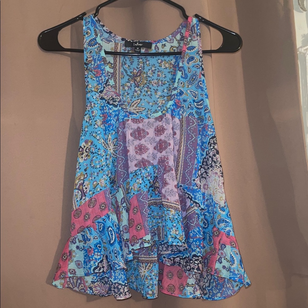 Lush Multicolor Boho Tank Top